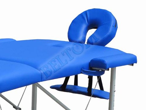 Beltom Camilla de Masaje 3 Zonas Aluminio portatil Mesa Cama Banco Plegable masajista - Azul