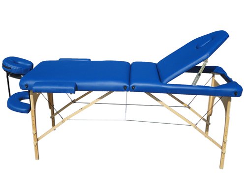 Beltom Camilla de Masaje 3 Zonas Nuevo Modelo portatil Mesa Cama Banco Plegable Reiki - Azul