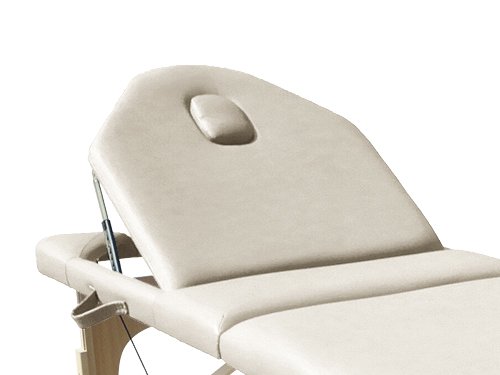 Beltom Camilla de Masaje 3 Zonas Nuevo Modelo portatil Mesa Cama Banco Plegable Reiki - Crema