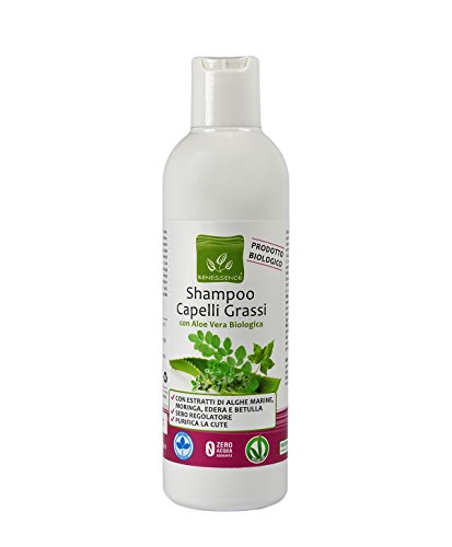 Benessence - CHAMPÚ CABELLO GRASO Orgánico en Aloe Vera Orgánico - 250 ml