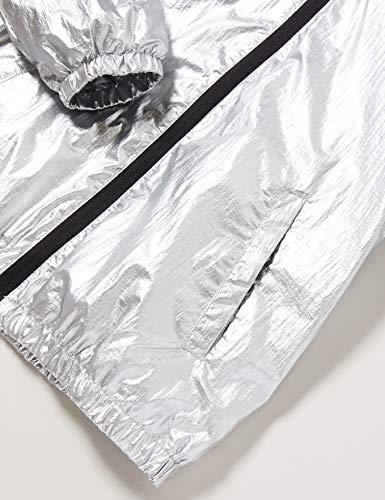 Benetton Giubbino Abrigo, Plateado (Argento 901), 104 (Talla del Fabricante: XX) para Niñas