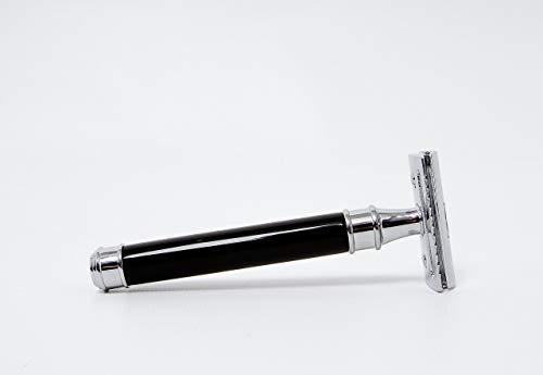 Benny's of London Navaja de Afeitar de Doble Filo Seguro y Paño de Limpieza con Estuche