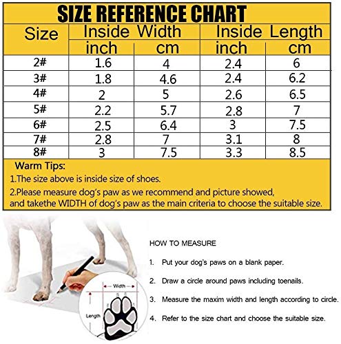 Bento 4pcs Zapatos del Perro, Zapatos del Perro Pata protección, Impermeable con Suela Antideslizante Adecuado para Perros medianos y Grandes, Negro,Rojo,7