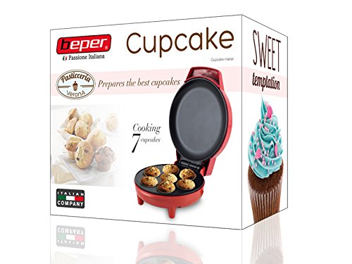 Beper Puddy 90.498 Máquina de hacer Cupcakes, 900 W, Rojo