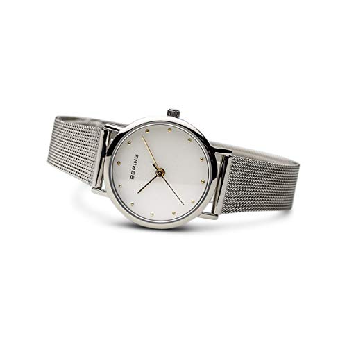 BERING Reloj Analógico para Mujer de Cuarzo con Correa en Acero Inoxidable 13426-001