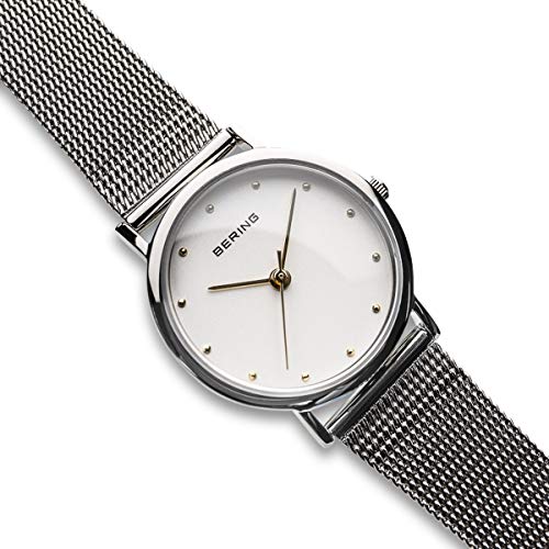 BERING Reloj Analógico para Mujer de Cuarzo con Correa en Acero Inoxidable 13426-001