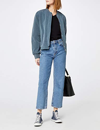 Berydale Camiseta de manga larga de mujer, con cuello de pico, lote de 3, en varios colores, Negro, L