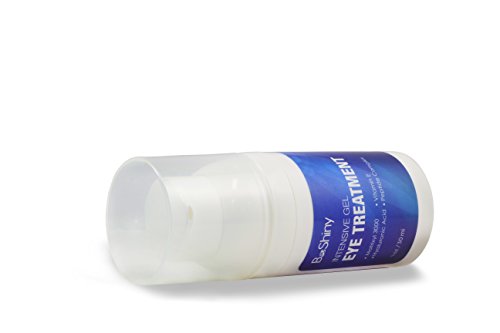BeShiny Eye Gel crema para ojos hinchados, arrugas, ojeras, bolsas y líneas finas con ácido hialurónico, aceite de jojoba, MSM, péptidos - más eficaz crema antiarrugas para ojos para debajo y alrededor de los ojos 30 ml
