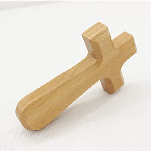 BESPORTBLE Cruz de Madera Decoraciones de Mesa Rústico Cruz Ornamento Católico Religioso Coleccionable Decoración del Hogar Idea de Regalo para Cumpleaños Bodas de Pascua