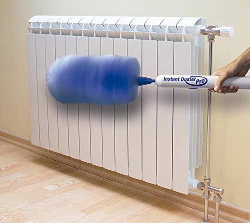 BEST DIRECT Instant Duster Pro Plumero de Microfibra con Barra de Extensión Giratorio e Eléctrico Lavable Atrapa Polvo para Persiana, Ventana, Radiador