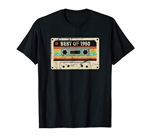 Best of 1980 Regalo Divertido de 40 cumpleaños Hombre Mujer Camiseta