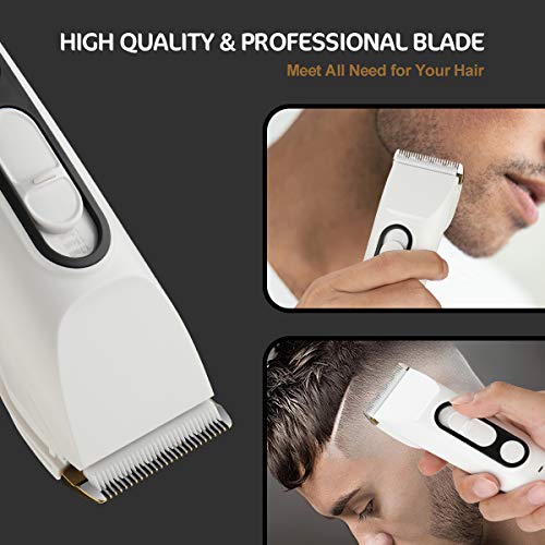 BESTBOMG Cortapelos para Hombres Eléctrico Impermeable IPX7 Máquina de Cortar Pelo Profesional Cortadora de Pelo con 4 Peines Guía,Palanca cónica ajustable