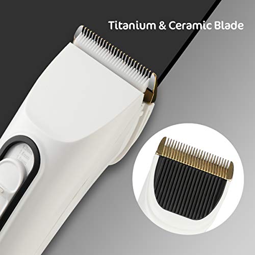 BESTBOMG Cortapelos para Hombres Eléctrico Impermeable IPX7 Máquina de Cortar Pelo Profesional Cortadora de Pelo con 4 Peines Guía,Palanca cónica ajustable