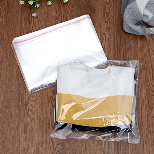 BESTOMZ Bolsas de Celofán Transparentes Autoadhesivas Bolsas para Regalos Caramelo Plastico 30x40cm 100 Unidades