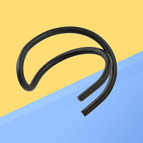 BESTOYARD Acero Inoxidable Ear Cuff Non-Piercing Criss Cross Earrings Clip en el cartílago de la Oreja (Negro)