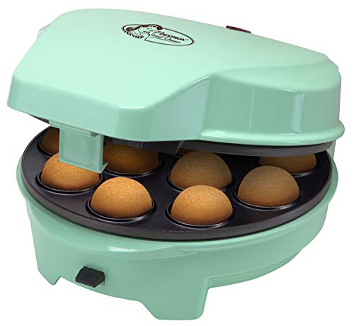 Bestron Cakemaker 3 en 1, Diseño Retro, Para donuts y muffins, Sweet Dreams, Antiadherente, 700 W, Menta