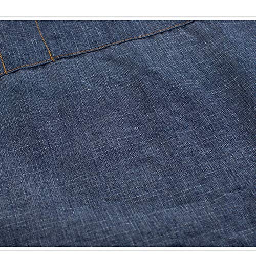 BESTSOON Delantal de Cocina Profesional Ajustable Gris Armada con Smart Bolsillos Preferred Choice para Hornear jardinería Barbacoa (Color : Navy, Size : One Size)