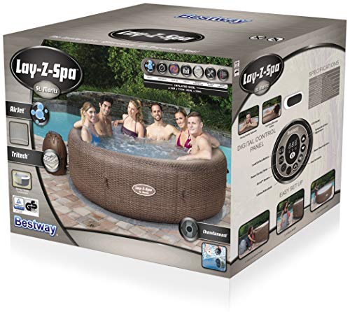Bestway 54175 - Spa Hinchable Lay- Z-Spa St. Moritz Para 5-7 personas