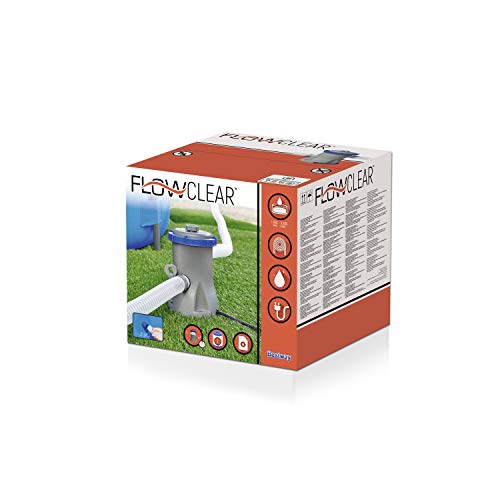 Bestway 58381 - Depuradora de Filtro de Cartucho Tipo I 1.249 litros/hora Conexión 32 mm