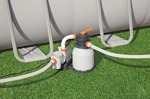Bestway 58400 - Depuradora de arena (3.785 l/h) -  Provista de mangueras compatibles y válvula de seis posiciones. Potencia de 180W - Para  piscinas de 1.100 a 30.200 litros