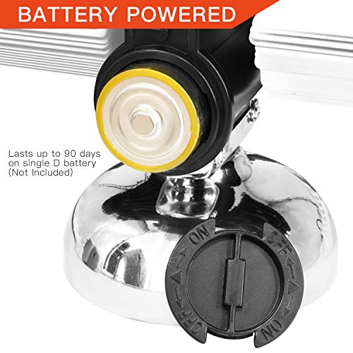 Betus Reloj de estantería de Escritorio Estilo Retro - Pantalla Digital mecánica clásica con batería - Decoración para el hogar y la Oficina 8 x 6.5 x 3 Pulgadas (Blanco)