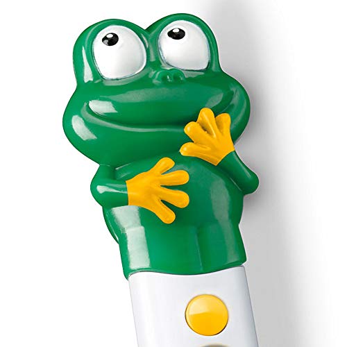 Beurer 950.05 - Termómetro corporal digital, con figura de rana, medición ultrarrápida, sensor flexible, pantalla LCD extra grande, sin mercurio ni vidrio, color amarillo