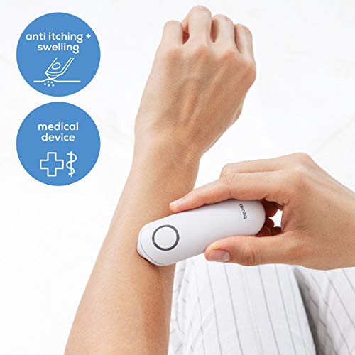 Beurer BR60 - Aparato Contra Picaduras de Mosquitos e Insectos, 2 Programas, Apto para Embarazadas; no contiene Sustancias Químicas, Funciona con Calor Blanco