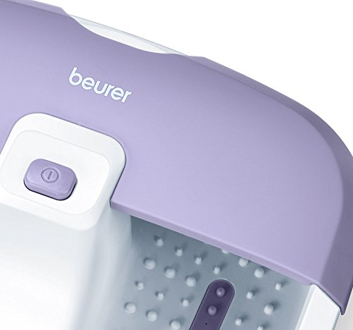 Beurer FB12 - Hidromasaje para pies, 60 W, 3 funciones, color lila y blanco