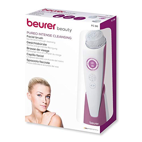 Beurer FC96 - Cepillo facial Pureo, color blanco y rosa