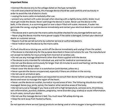 Beurer MG40 - Masaje infrarrojo vibratorio, 10 W, 3 funciones, 4 accesorios de masaje, mango antideslizante ajustable a 4 posiciones, masaje por vibración, color blanco