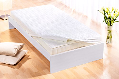 Beurer UB60 Calientacamas individual, transpirable, lavable, 4 potencias, display LED, apagado automático 12 horas, cama individual, 80x150cm, blanco con diseñoflores