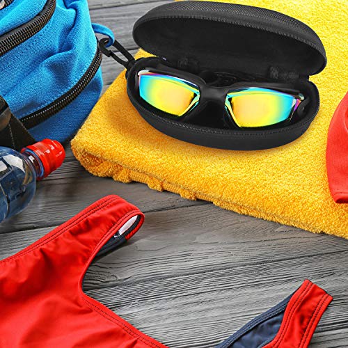Bezzee Pro Gafas de Natación - gafas natacion antivaho Protección UV con Estuche de Almacenamiento – Herméticas y Correa de Silicona Ajustables para Adultos, Hombres, Mujeres, Jóvenes – Puente Nasal