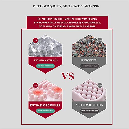 B&H-ERX Zapatos del Deslizador De Reflexología Masajeador De Pies Mujer Hombre Zapatillas Masaje Zapatillas Sandalias Mat, De Interior Al Aire Libre Inicio Zapatillas De Baño,Light Blue,36/37