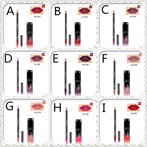 BHYDRY pintalabios Lápiz Labial de Larga duración, a Prueba de Agua, Mate, líquido, Brillo, delineador de Labios, cosméticos