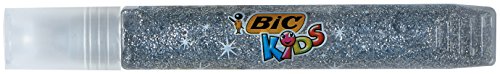 Bic Kids Glitter Pegamento con Purpurina Colores Metálicos – Colores Surtidos, Blíster de 6 Unidades
