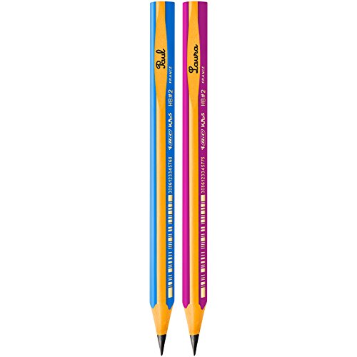 BIC Kids Jumbo Triangular Learner Lápices de Grafito HB - Diseño en Rosa, Caja de 12 unidades