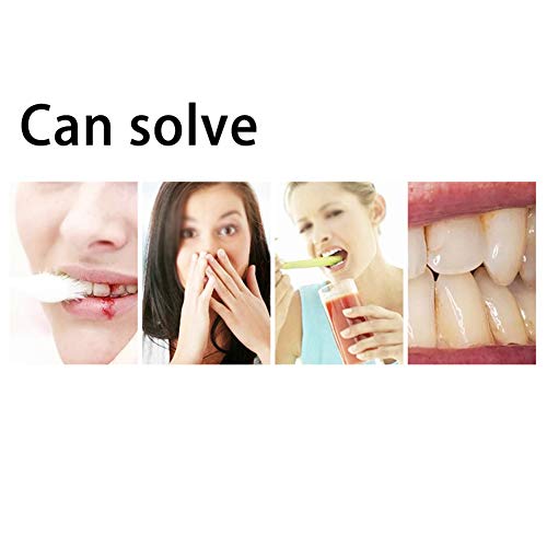 Bicarbonato de sodio, pasta de dientes blanqueadora de grado alimenticio, productos de cuidado bucal push-on, eliminar dientes y manchas amarillas, 3 botellas-blue