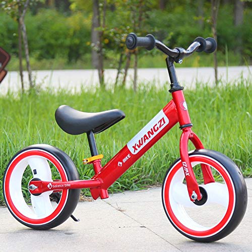Bicicleta Infantil Niños de la niña Coloridos de la Bici Brillante neumáticos de 12 Pulgadas Conveniente for/Patio/Jardín/Exterior (Color : Red, Size : 12inch)