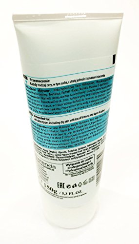 Bielenda profesional hialurónico enzimático Exfoliante Facial (con tecnología hydra-hyal2 | hialuronowy pelar enzymatyczny do twarzy 150 g Set con stapiz pelo champú 15 ml o máscara 10 ml