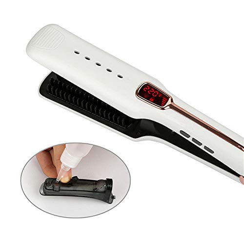 Big Roll Hair Curler_Pincel de pelo liso de vapor liso Plancha de pelo ondulado Roller, blanco