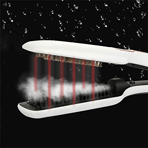 Big Roll Hair Curler_Pincel de pelo liso de vapor liso Plancha de pelo ondulado Roller, blanco