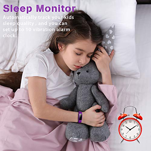 BIGGERFIVE Vigor Pulsera Actividad Inteligente Reloj Inteligente para Niños Niñas Mujer, Impermeable IP68 Deportivo Smartwatch con Podómetro Pulsómetros Monitor de Sueño Contador de Caloría