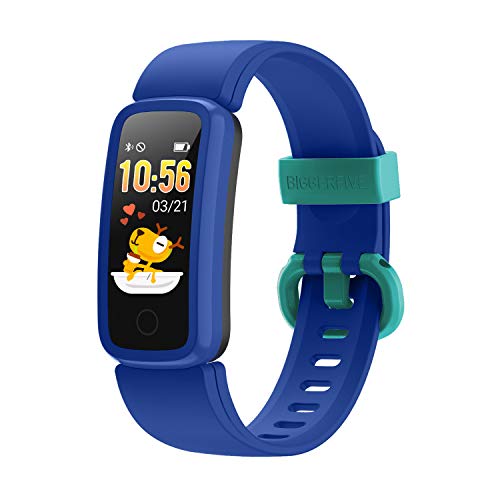 BIGGERFIVE Vigor Pulsera Actividad Inteligente Reloj Inteligente para Niños Niñas Mujer, Impermeable IP68 Deportivo Smartwatch con Podómetro Pulsómetros Monitor de Sueño Contador de Caloría