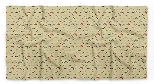 Bimba Amarillento bigote y especificaciones de impresión hombres de seda pura de la bufanda pañuelos de cuello del abrigo de pelo de verano para mujer de 40 x 80 pulgadas