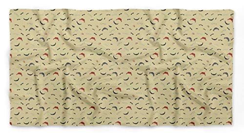 Bimba Amarillento bigote y especificaciones de impresión hombres de seda pura de la bufanda pañuelos de cuello del abrigo de pelo de verano para mujer de 40 x 80 pulgadas