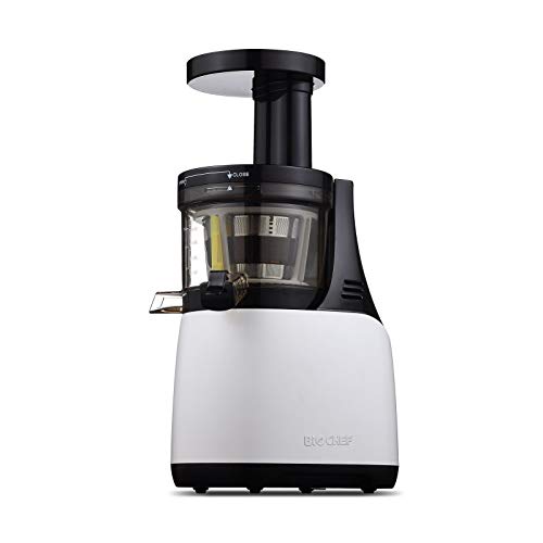BioChef Synergy Slow Juicer - Licuadora de Prensado en Frío para Frutas y Verduras, Extractor de zumos Cold Press, Tecnología EPT y Operación Silenciosa
