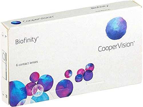 Biofinity - Lentes de contacto esféricas mensuales (R 8.6 / D 14 / -3.75 Diop), Pack de 6 uds.