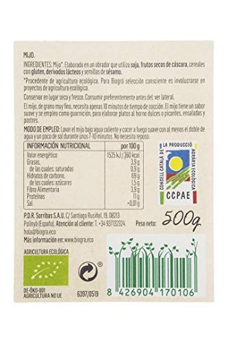 Biográ - Cereales de Mijo Pelado (500 g)