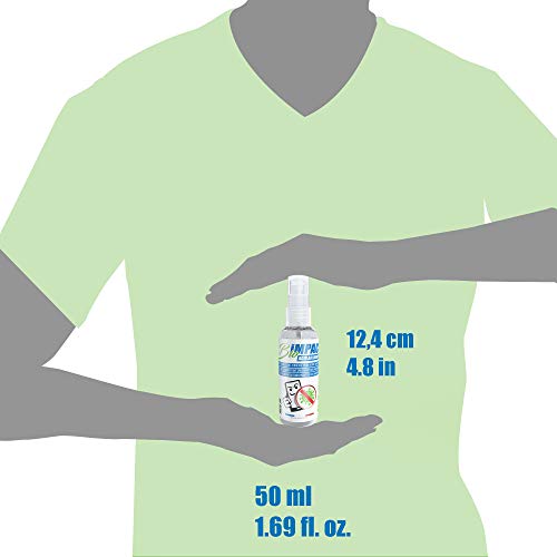 BIOIMPACT Producto de Limpieza en Aerosol desinfectante virucida para Pantallas táctiles de tabletas de teléfonos Inteligentes Norma NF EN 14476 - Fabricado en Francia