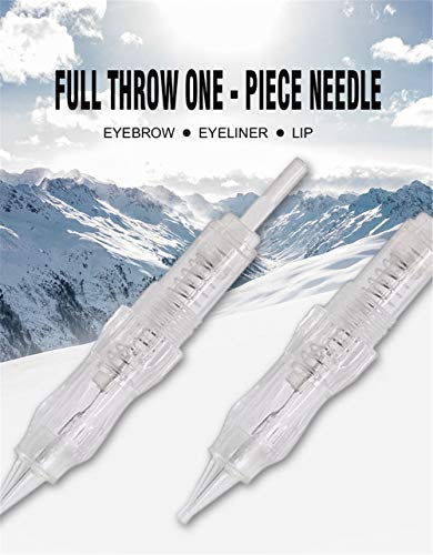 Biomaser® Aghi per trucco permanente Slope Microblading Ago per tatuaggio per sopracciglio labbro Makeup Pen Machine Aghi Tips (3F)